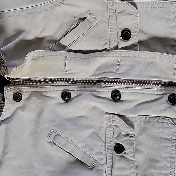 GAP Baby Gap Utility Jacket Insulated Light Khaki Zip Up Button Closure Cotton - Picture 8 of 11